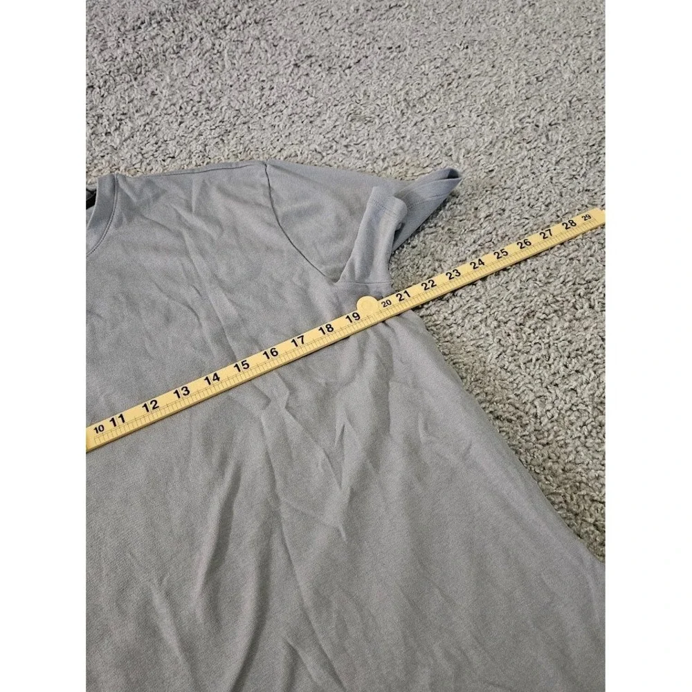 Banana Republic Luxe Touch Tee Mens Large Grey 100% Cotton Short Sleeve T-Shirt